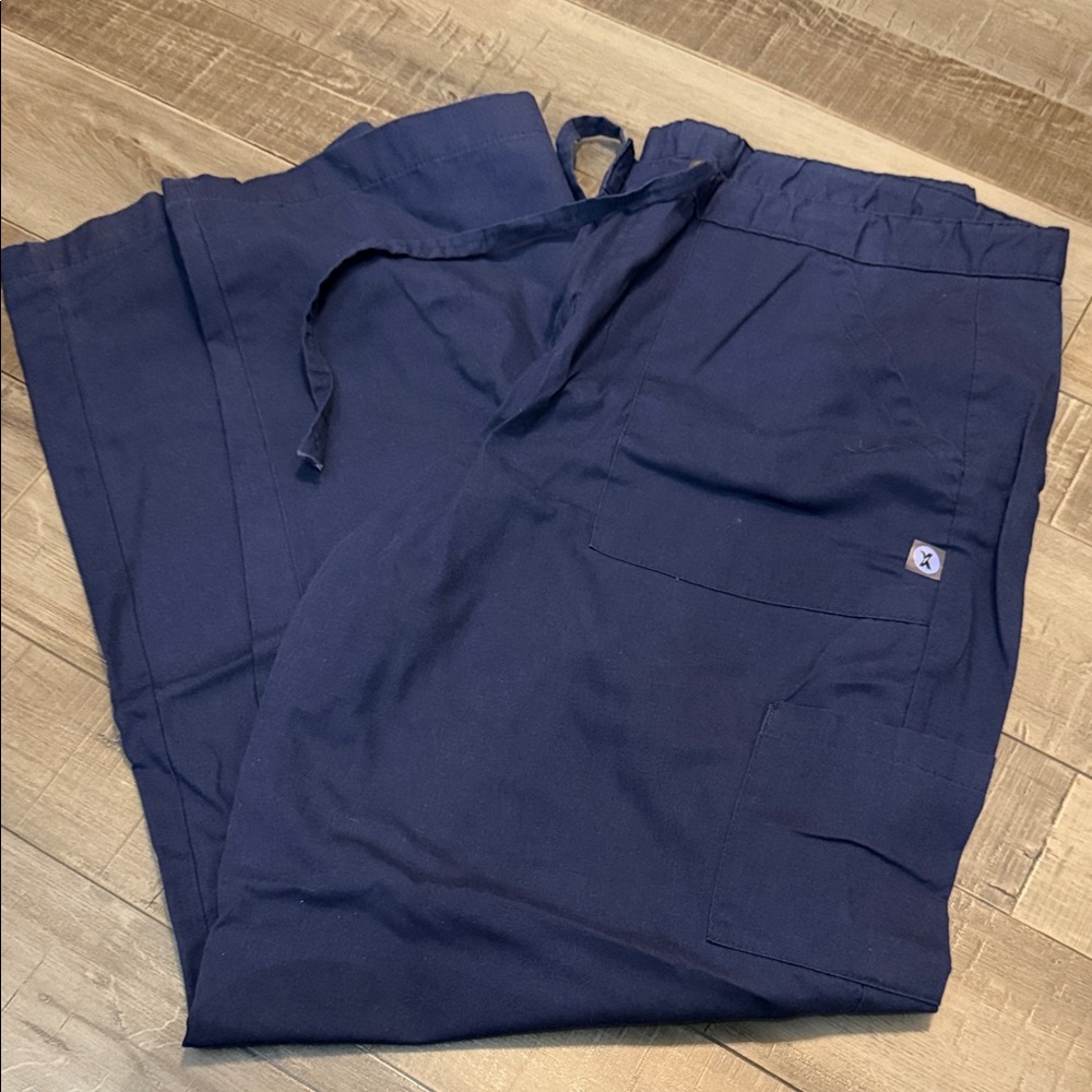 Women's Navy Scrub Pants